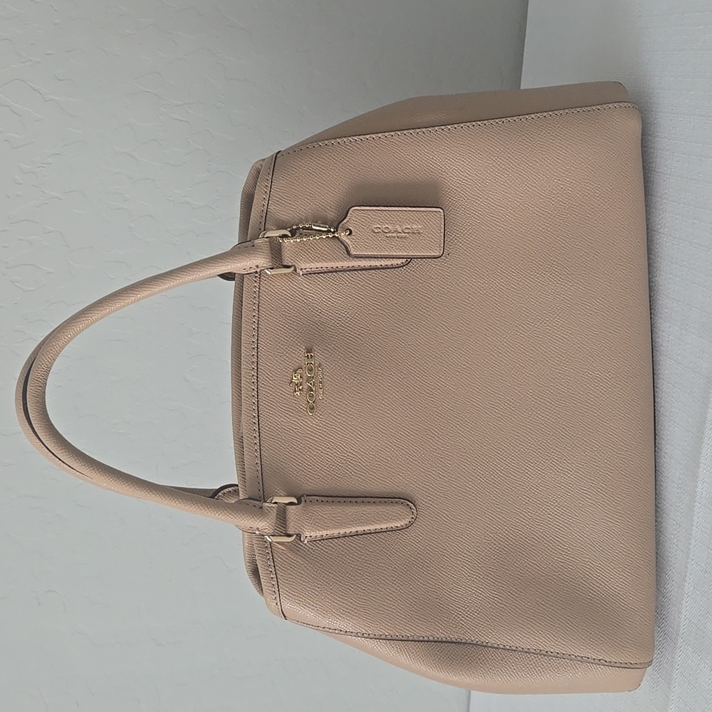 COACH Margot Carryall Crossgrain Leather Bag